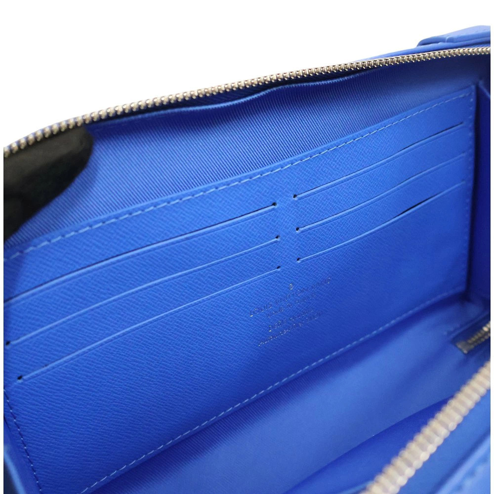 Louis Vuitton Soft Trunk Wallet Shoulder Bag Leather Blue